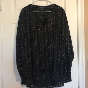 The Limited Black and White Polka Dot Blouse